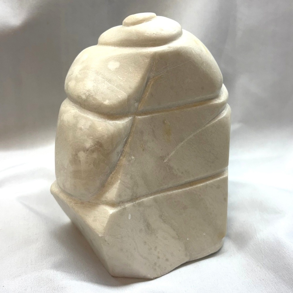Unbranded Soapstone Sculpture Unisex OS Cream Good Hand Carved Nautilus Shell